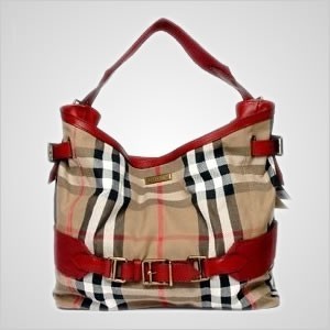 Burberry Vintage House check canvas hobo bag 3733521