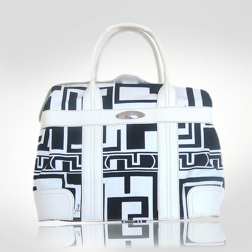 Emilio Pucci Blue Framed Handbag