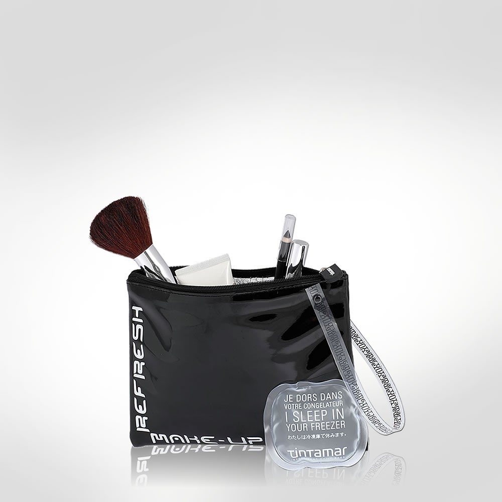 Tintamar Black Vinyl Refresh Make-up Purse